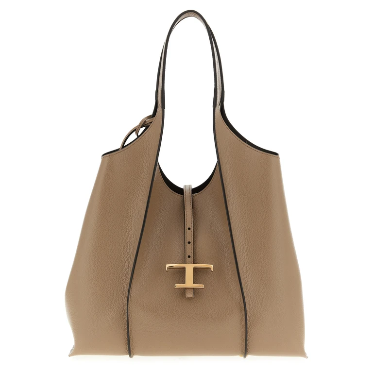 Tod's Beige Calfskin Tote Bag - Women (TO325306BM)