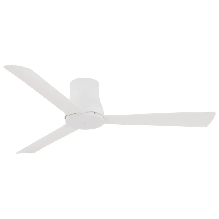 Flat White 52"Ceiling Fan from the Simple Flush 52" Collection