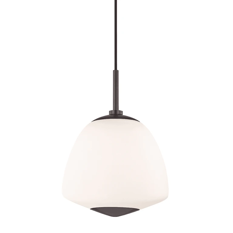 Old Bronze One Light Pendant from the Jane Collection