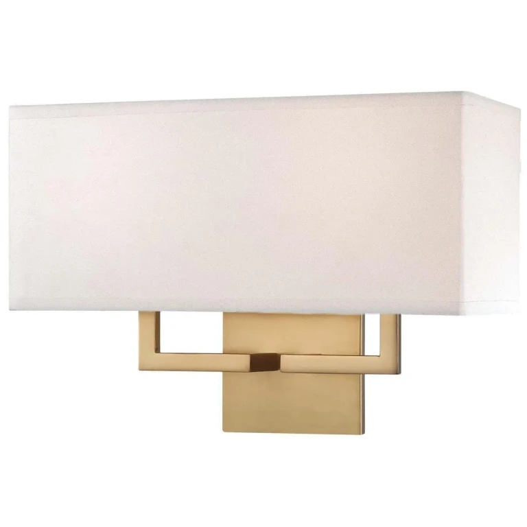 George Kovacs Rectangular Wall Sconce in Honey Gold