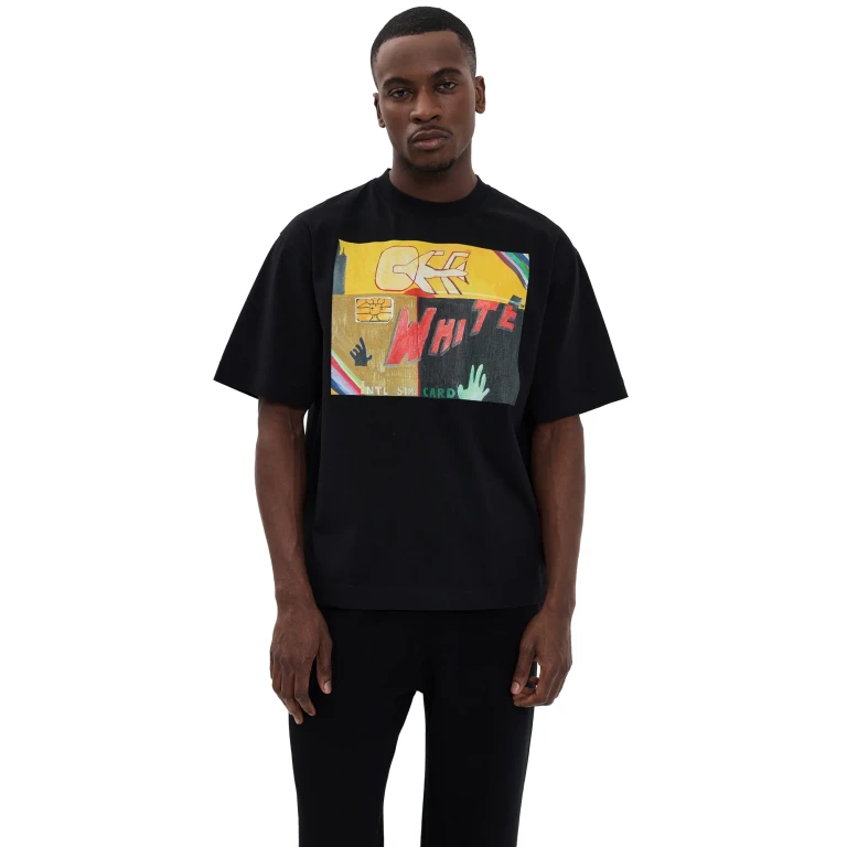 Off-White Shimada Logo Skate Tee Black/White XL