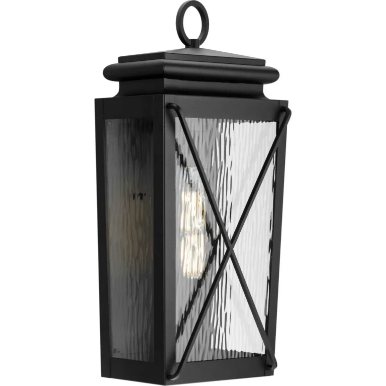 Black One Light Outdoor Wall Lantern from the Wakeford Collection