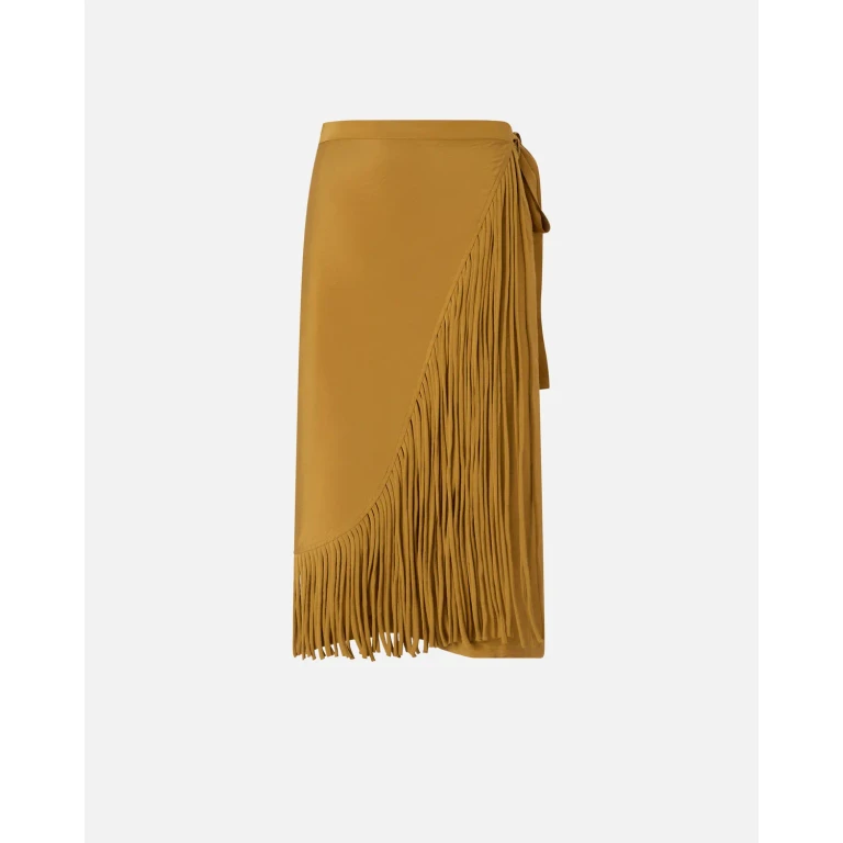 Pinko - Gonna portafoglio midi con frange