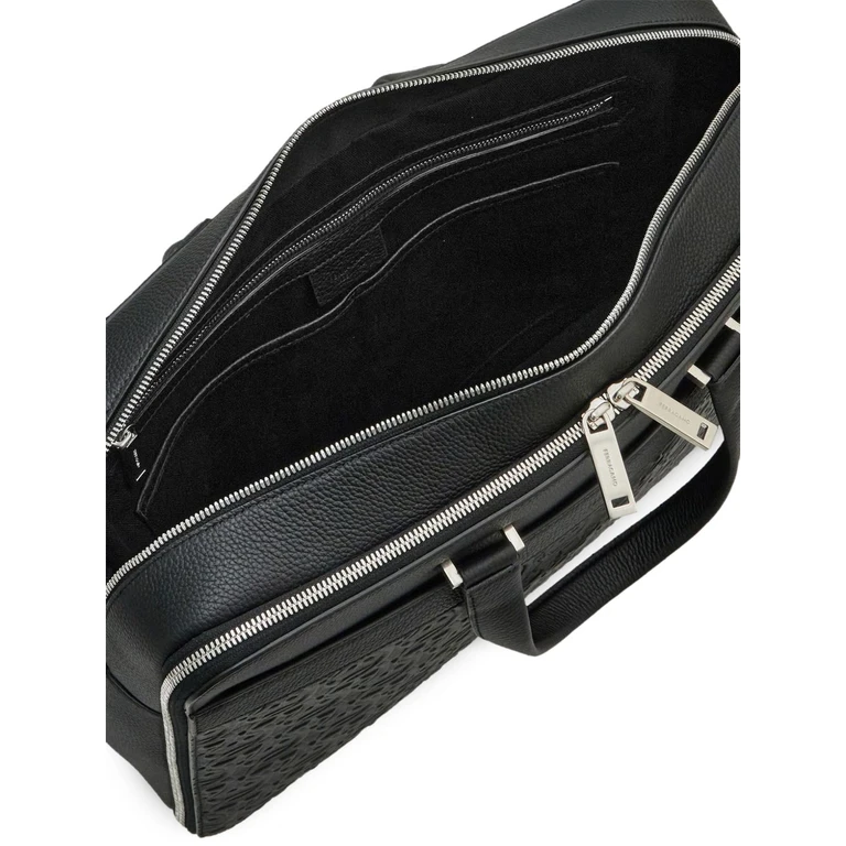 Ferragamo Bags Black Calf1leather Fabric - Men