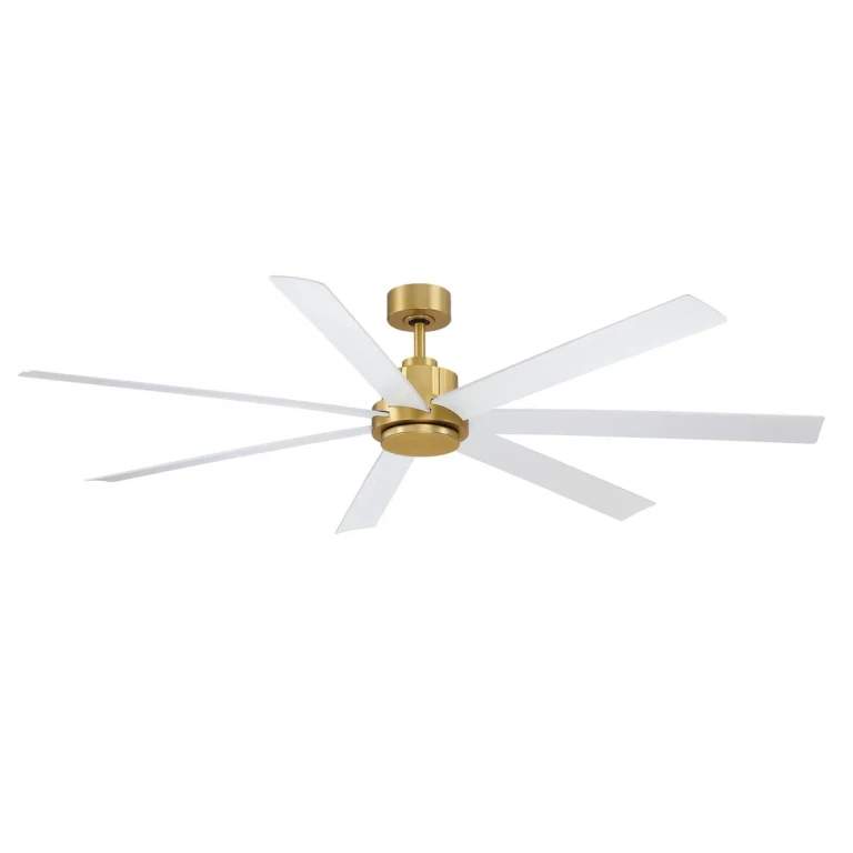 Brushed Satin Brass 72"Ceiling Fan from the Pendry 72 Collection