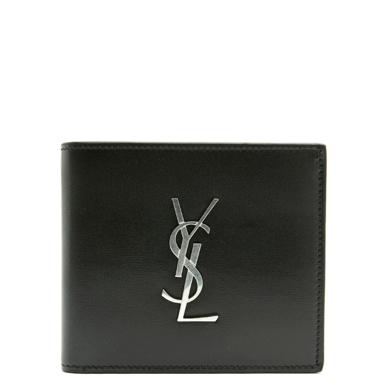 Black Leather Wallet - Men