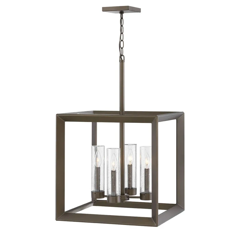Warm Bronze LED Outdoor Lantern from the Rhodes Collection