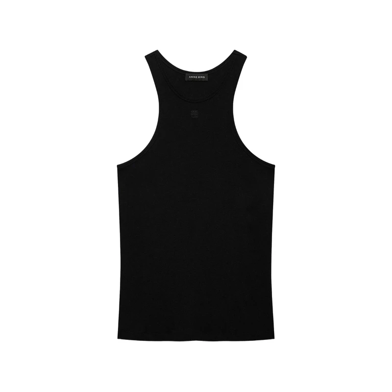Anine Bing Crew-neck Ribbed Top