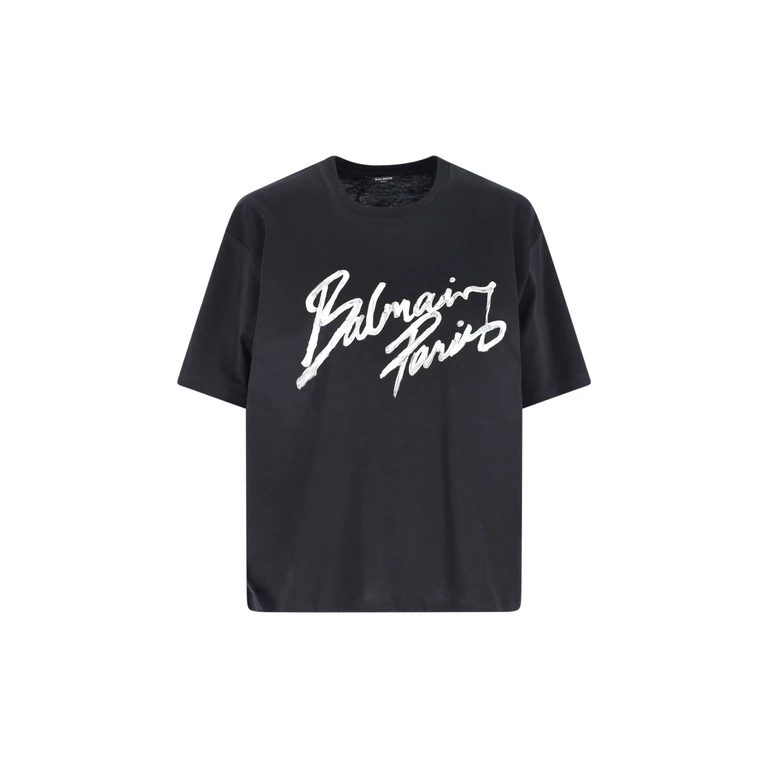 Balmain T-shirts and Polos Black Cotton - Women