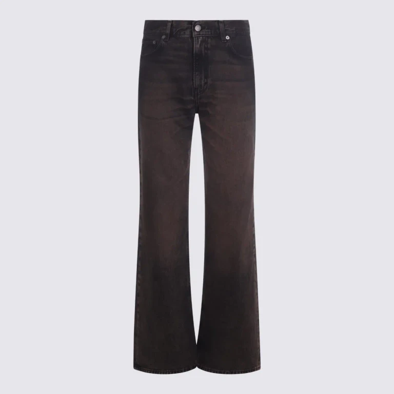 Haikure Black And Brown Cotton Jeans
