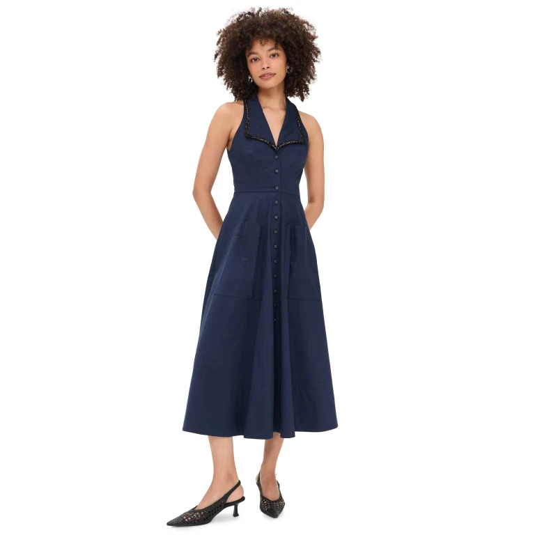 SALONI The Jessica Dress True Navy 12