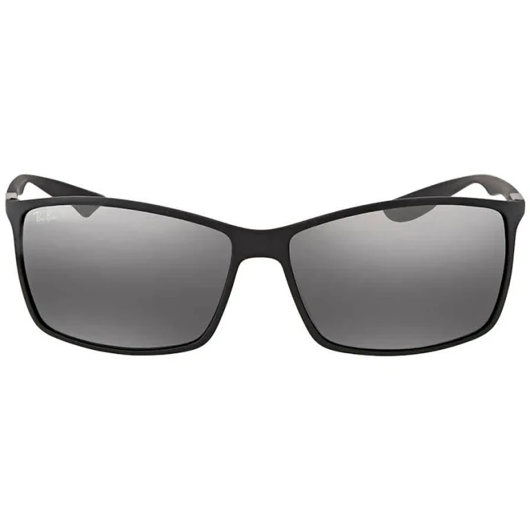 Ray Ban Liteforce Polarized Silver Mirror Square Mens Sunglasses RB4179 601S82 62