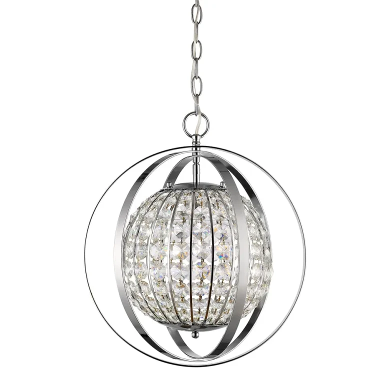 Polished Nickel One Light Pendant from the Olivia Collection