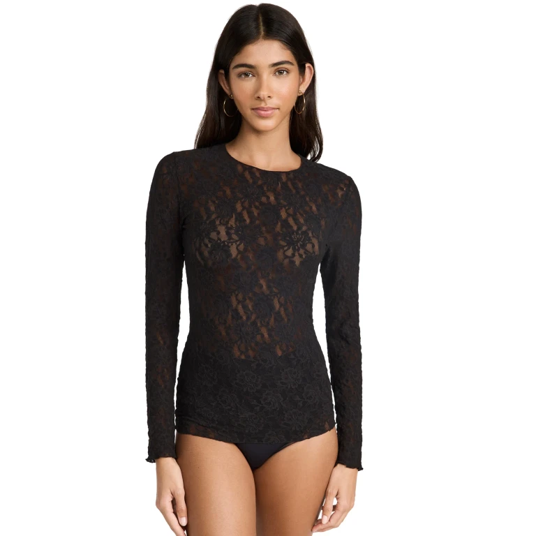 Hanky Panky Signature Lace Long Sleeve Top