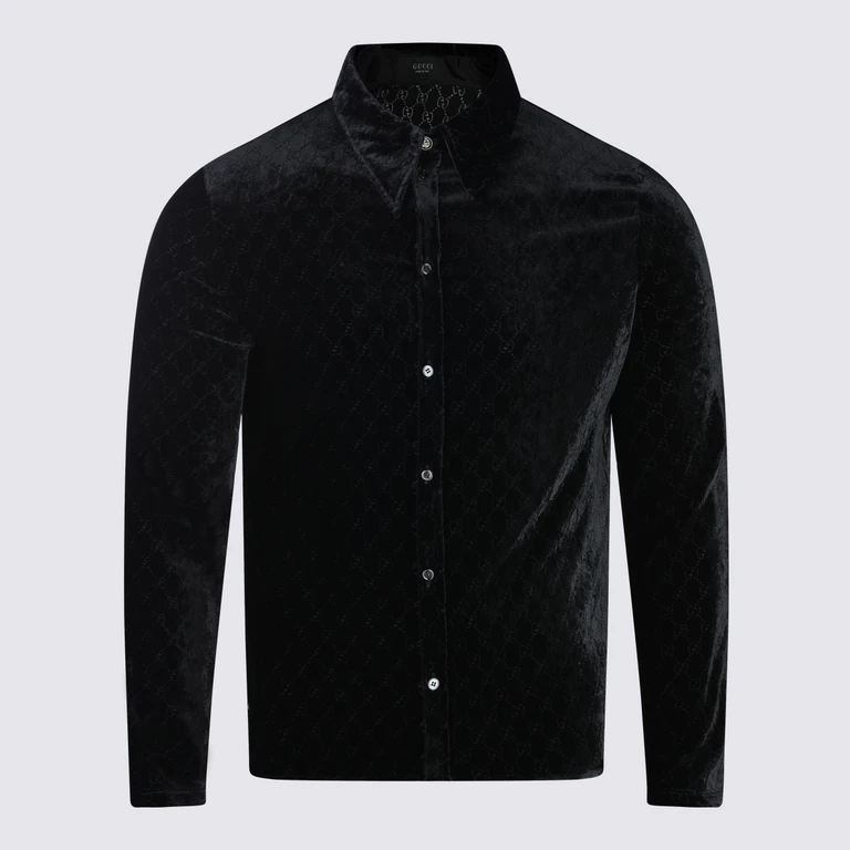 Gucci Shirts Black Viscose Mix - Men