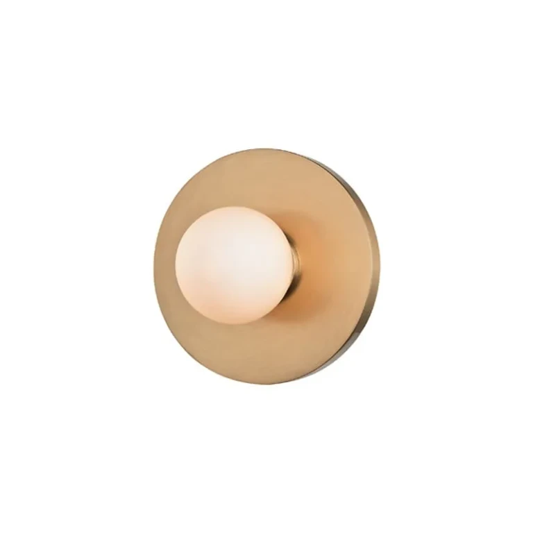 Taft 5" Wall Sconce in Aged Brass