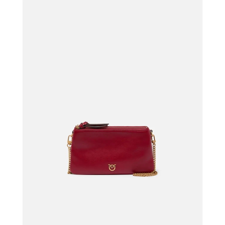 Pinko - Petit sac à bandoulière Mini Double Bag en cuir