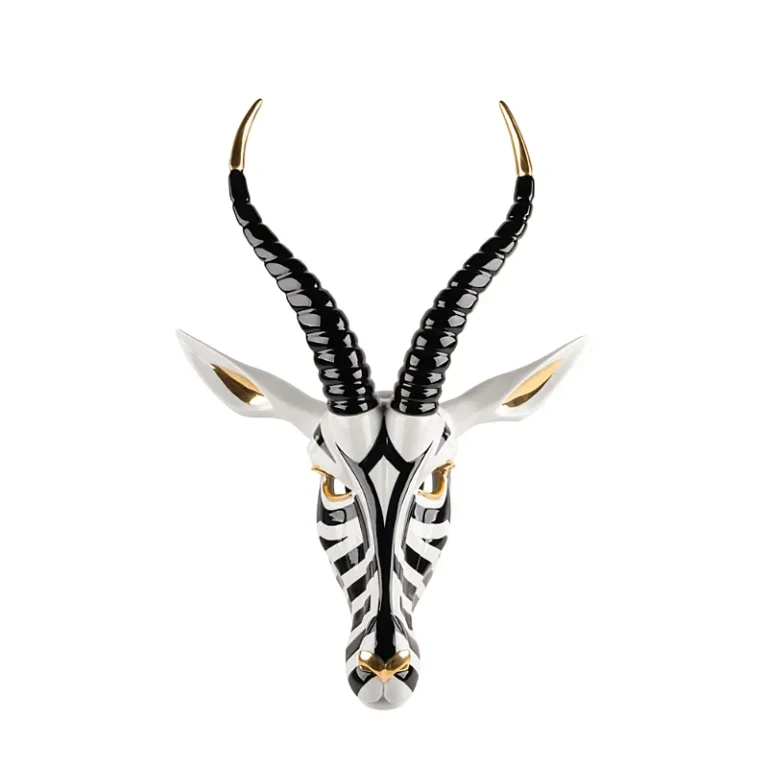 Lladro Antelope Mask Sculpture