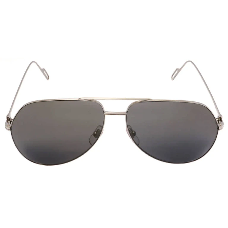 Cartier Grey Pilot Unisex Sunglasses CT0110S 013 62