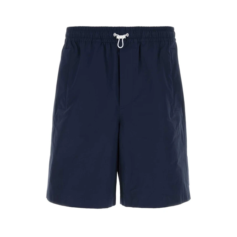 Gucci Navy Blue Poplin Bermuda Shorts Exterior: Cotton - Men