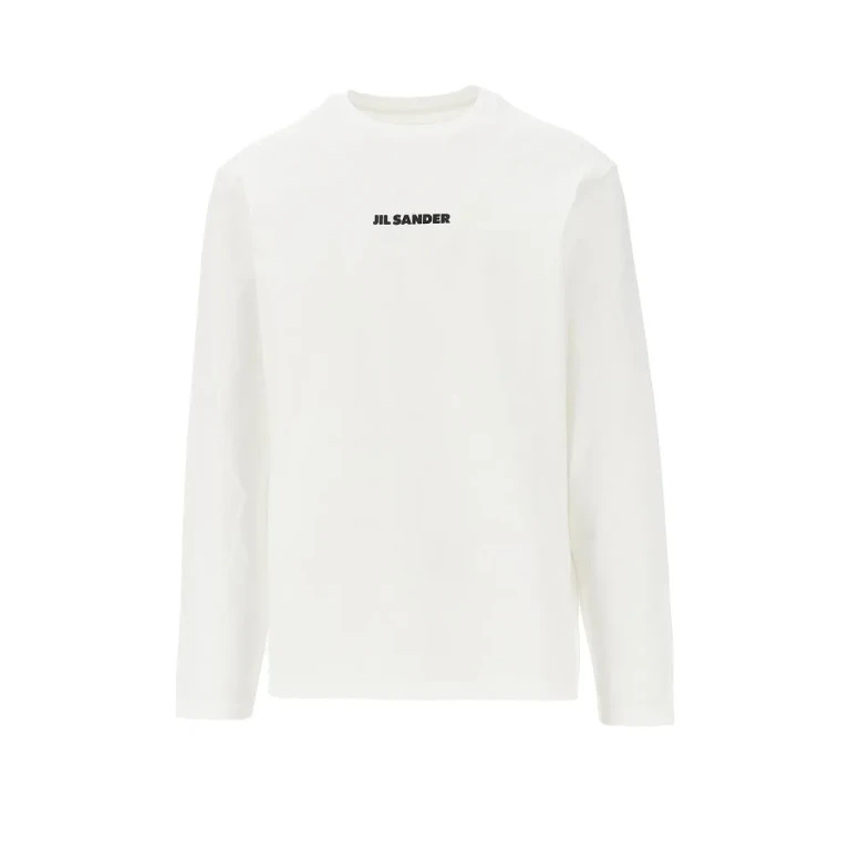 Jil Sander T-shirt van katoen met logoprint
