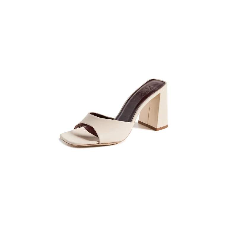 STAUD Sloane Heels Creme 38