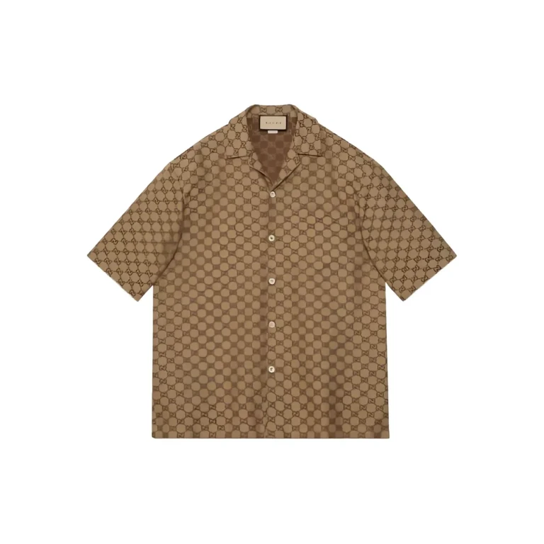Gucci GG Short-sleeved Linen Shirt