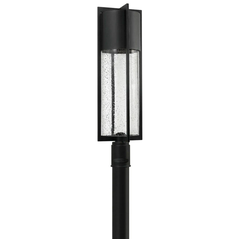 Black LED Post Top or Pier Mount Lantern from the Shelter Collection