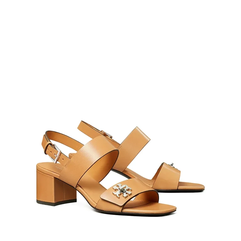 Tory Burch 女士旋锁高跟鞋凉鞋