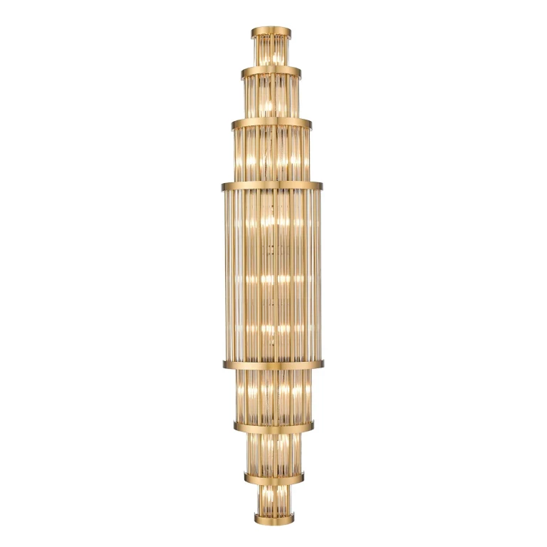 Aged Brass LED Wall Sconce from the Waldorf Collection