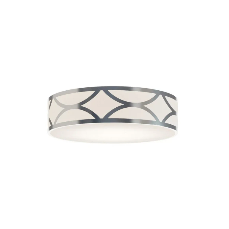 Painted Nickel LED Flush Mount from the Lake Collection
