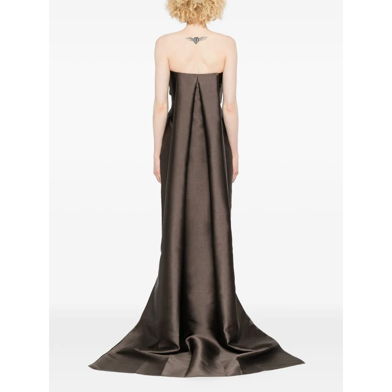 Solace London Dresses Brown Outer: polyester - Women