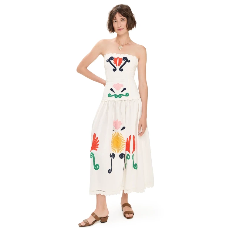 Carolina K Malla Dress Off White XL