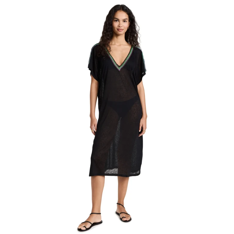 Pitusa V Back Dress Black Standard