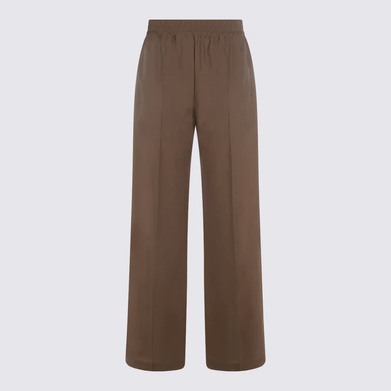 Brunello Cucinelli Wide Leg Cotton Pants