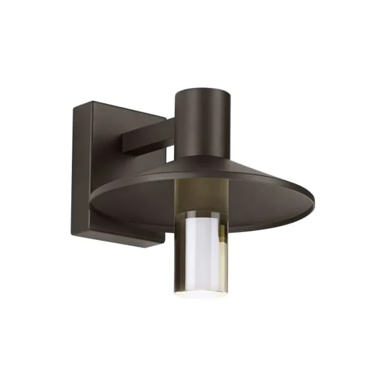 Ash 10" Outdoor Wall Light in Bronze