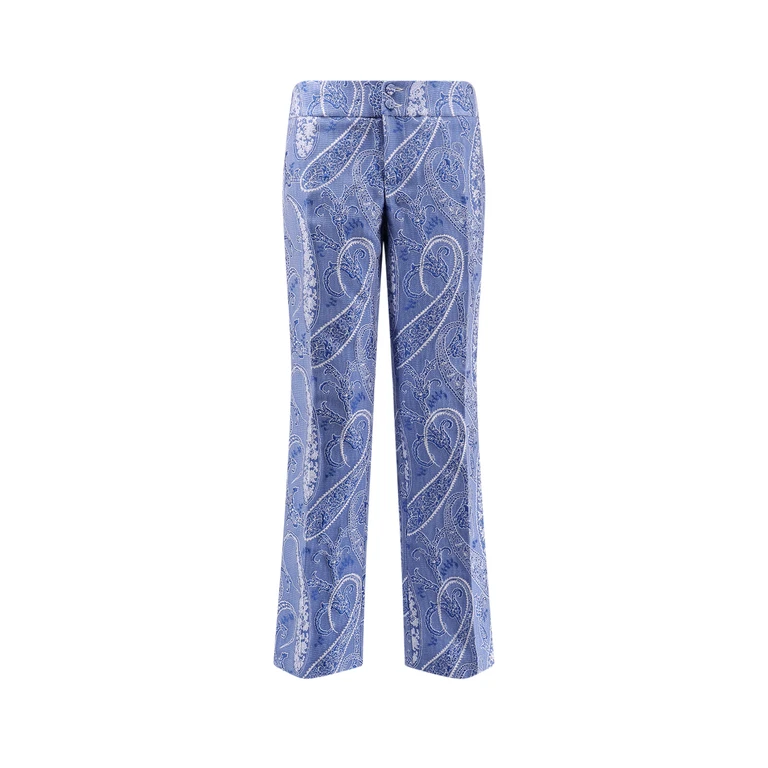 Etro RTW Blue Poliestere Seta Poliammide - Women