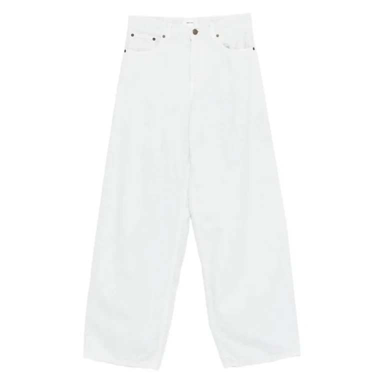 Haikure White Wide Trousers