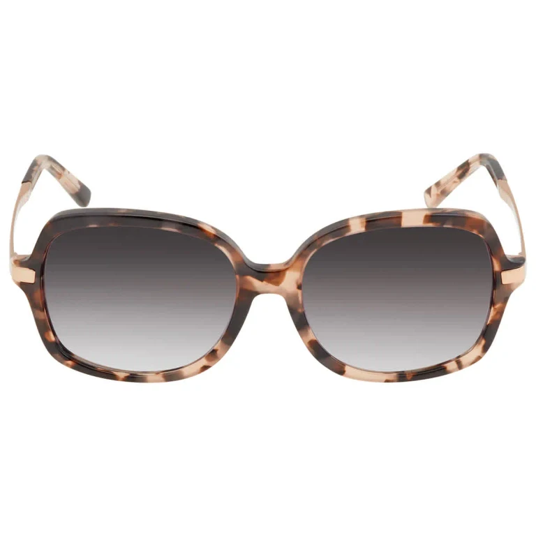 Michael Kors ADRIANNA II Light Gray Gradient Rectangular Ladies Sunglasses MK2024 316213 57