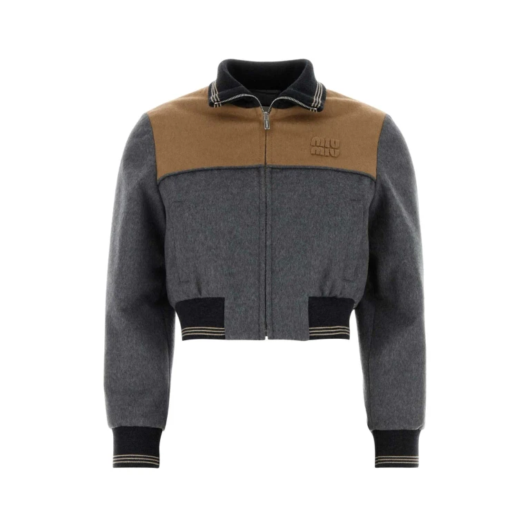 Miu Miu Two-tone Velour Jacket