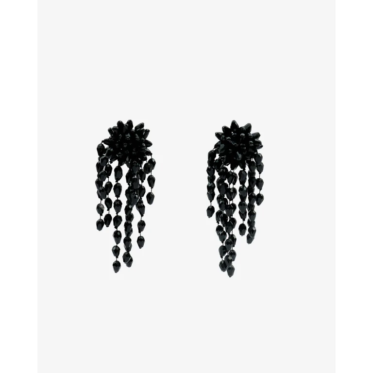 Boucles D'Oreilles Hanabi - Femme - Noir Et Argenté - Isabel Marant