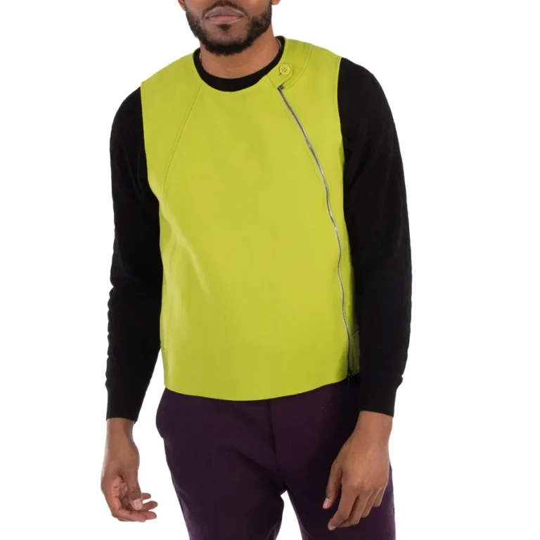 Emporio Armani Asymmetric-Zip Neon Vest