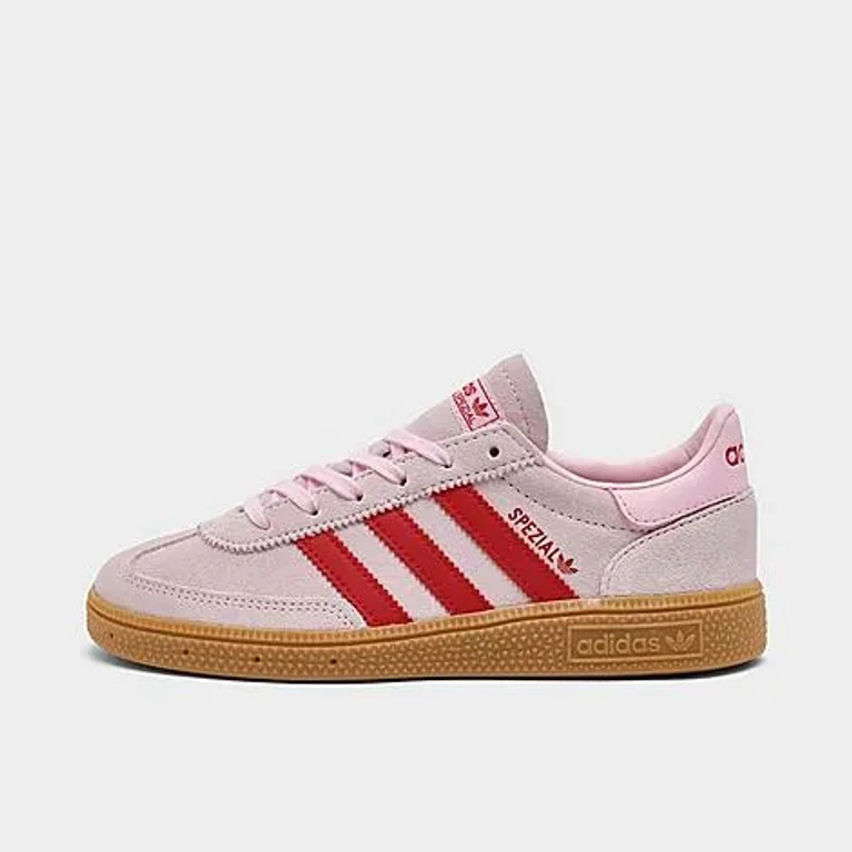 Little Kids Originals Handball Spezial Casual Shoes in Clear Pink/Pure Ruby/Gum 3 Size: 1.0