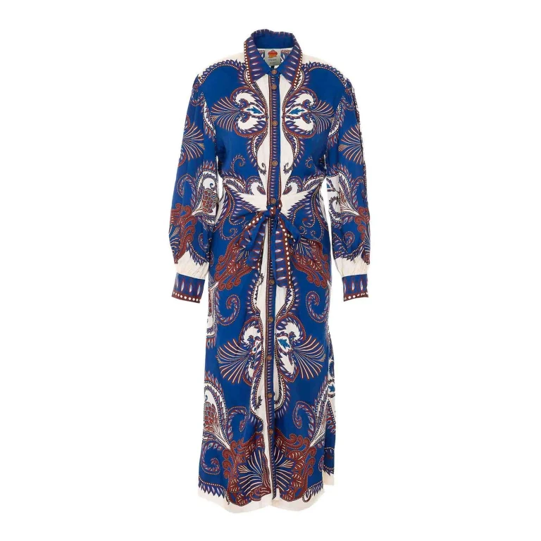Farm Rio Maxi Robe - Bleu