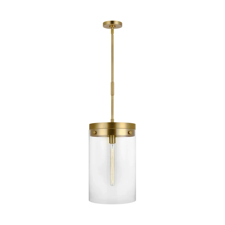 Visual Comfort Studio Garrett Pendant Light in Burnished Brass by Chapman & Myers