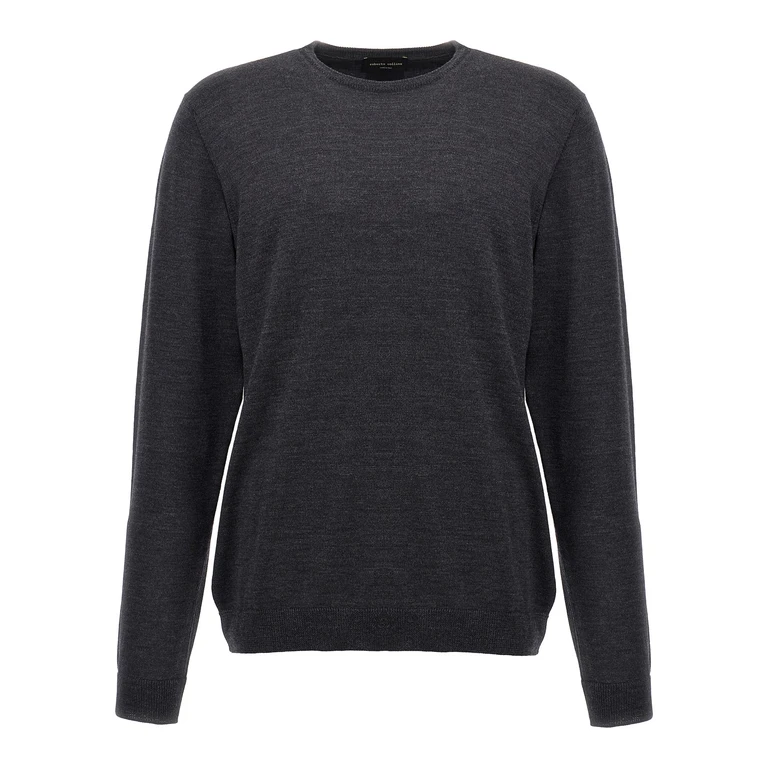 Roberto Collina Merino wool sweater Gray Sweater, Cardigans - Men