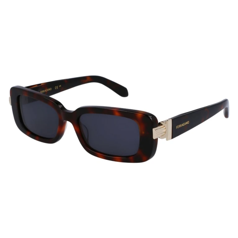 Ferragamo Dark Grey Rectangular Ladies Sunglasses SF1105S 240 52