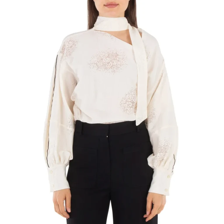 Victoria Beckham Gathered-Detail Asymmetric Blouse