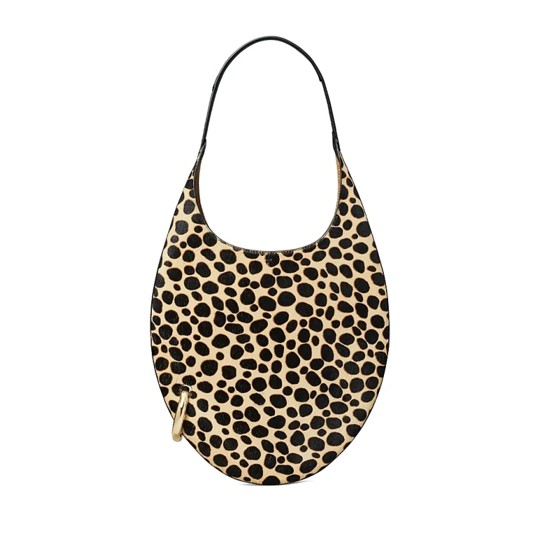 Tory Burch Pierced Calf Hair Handbag