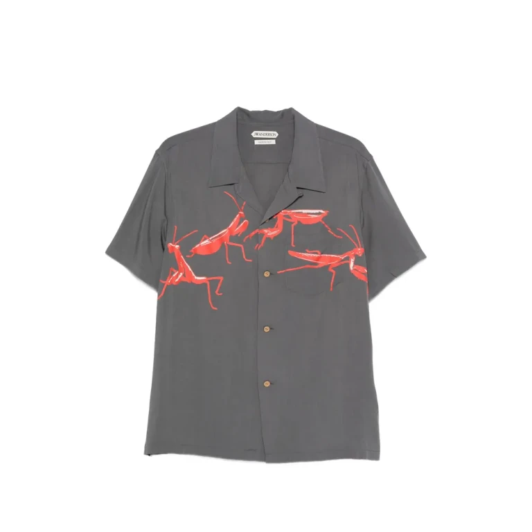Jw Anderson Graphic-print Chest-pocket Shirt
